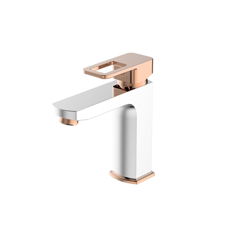 SALVO PLUS COLORS - Robinet sdb - Chrome - Or rose